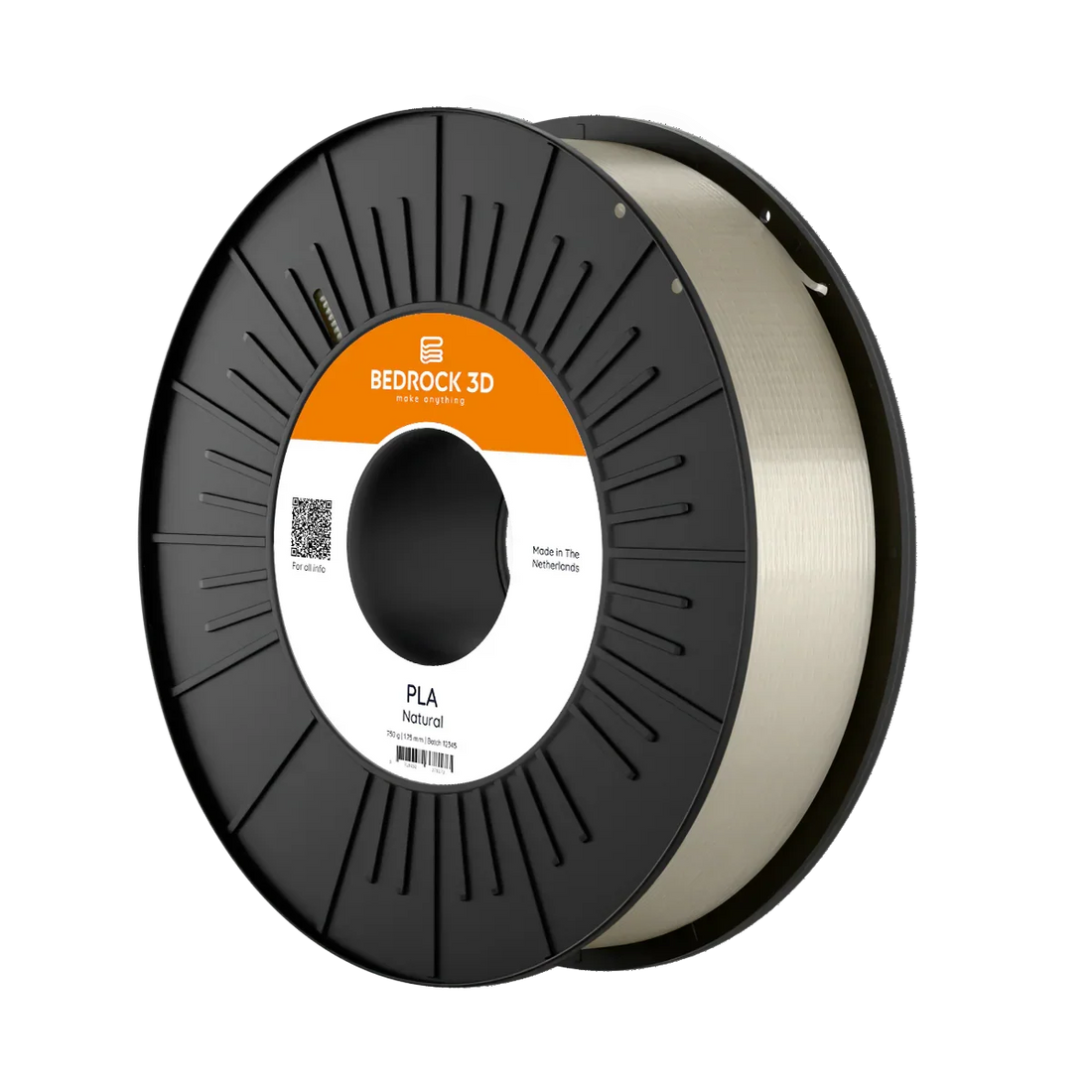 BEDROCK 3D PLA filament spool