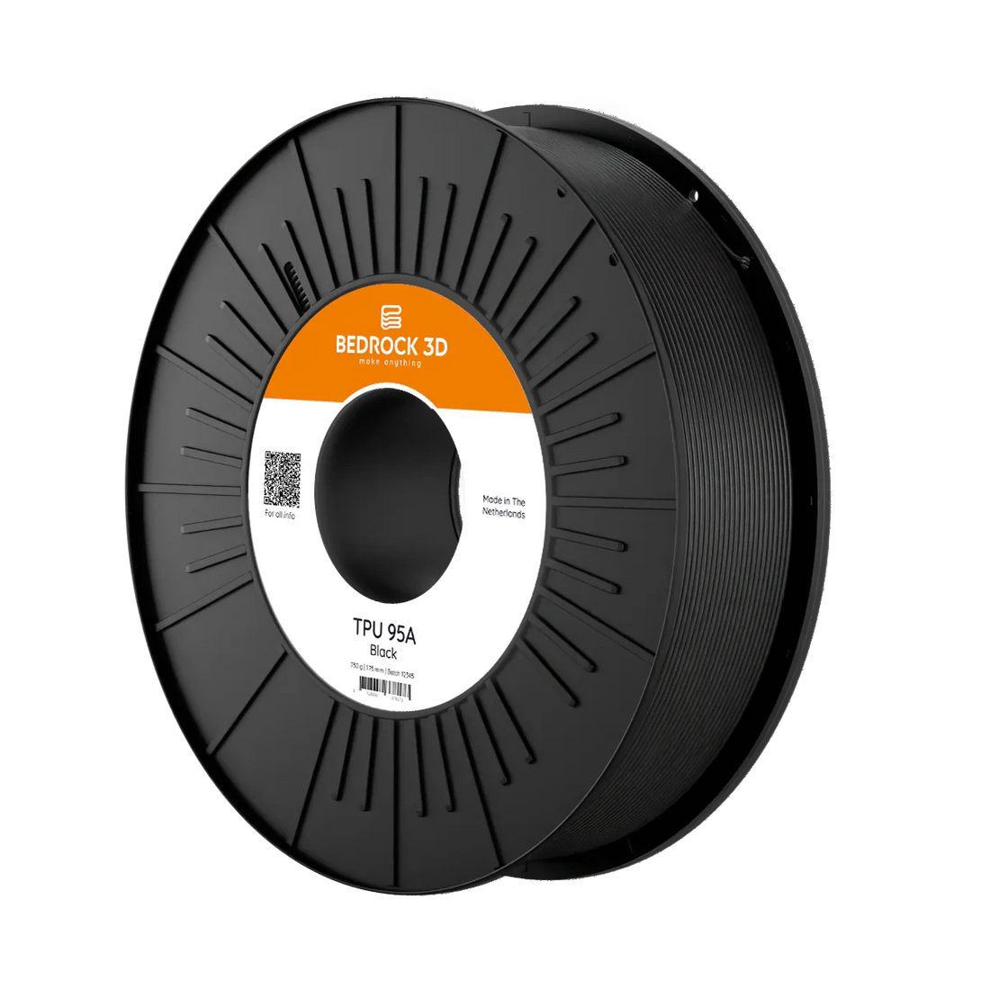 BEDROCK 3D TPU filament spool