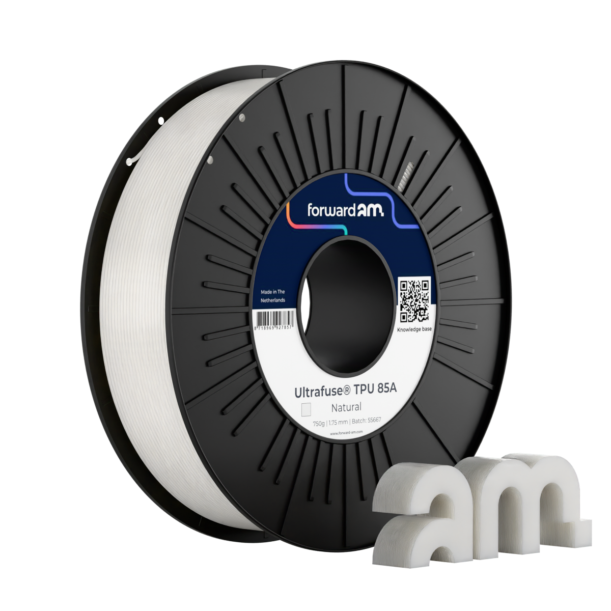 Ultrafuse | TPU 85A | Flexibel 3D-filament | Natural | 1,75 mm | 750 g
